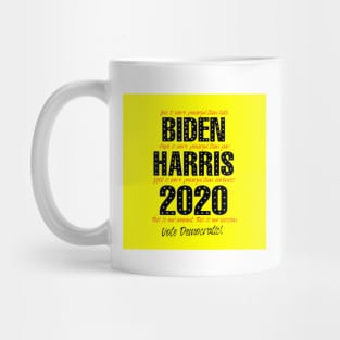 Love is more powerful than hate, Biden Harris 2020, in Yellow Mug